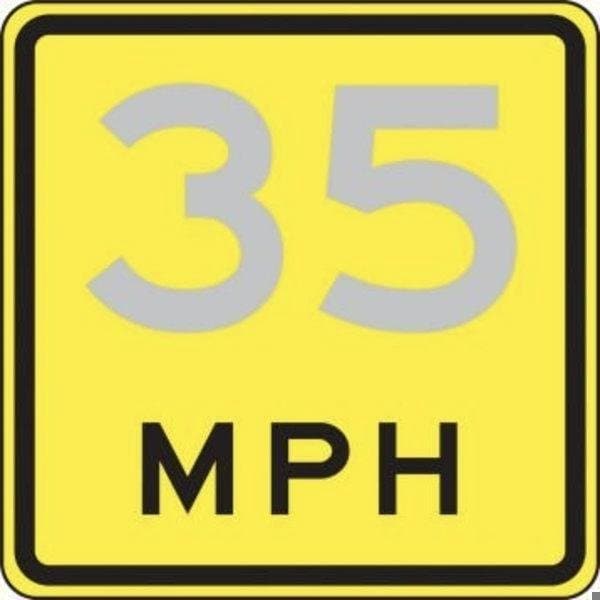 Accuform SPEED LIMIT SIGN ADVISORY SPEED FRR50930HP FRR50930HP - main